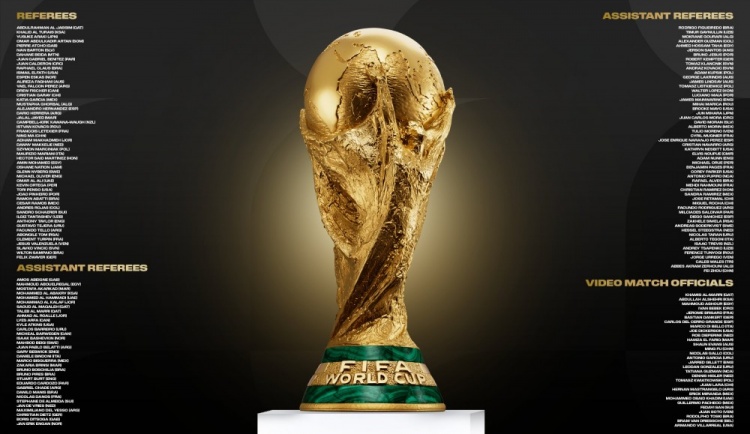 国际足联公布2026世界杯裁判名单 马宁领衔中国三人入选