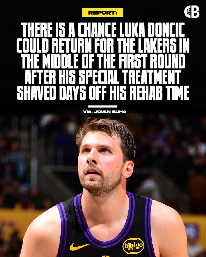 湖人记者透露东契奇康复进展 首轮中段复出可能性增加