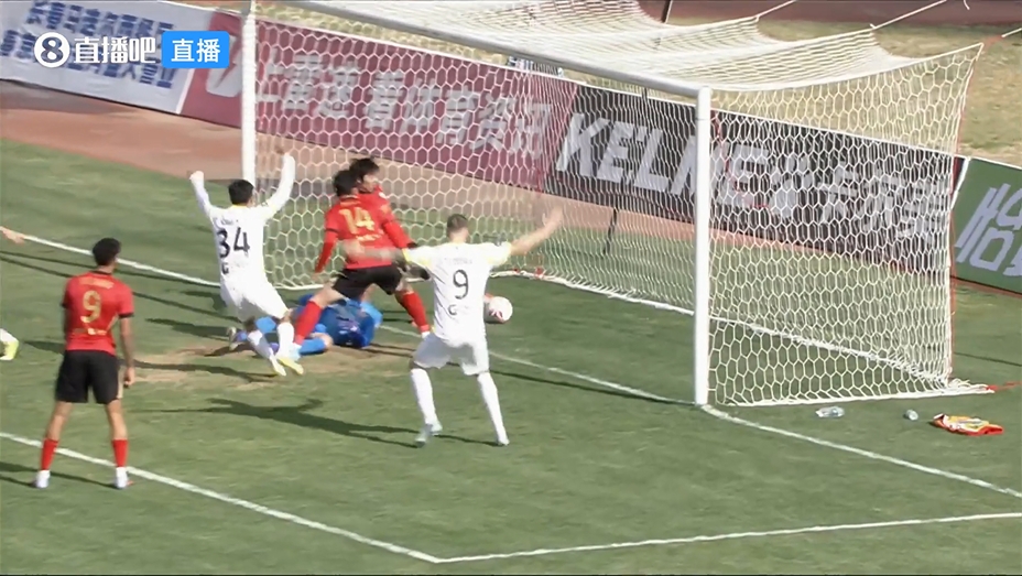 廖均健闪电破门，广州豹客场1-0领先亚泰